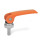GN 927.4 Exzenterspanner mit Edelstahl-Schraube, Hebel Zink-Druckguss Form: A - Kunststoff-Auflagescheibe mit Stellmutter
Farbe: O - orange, RAL 2004