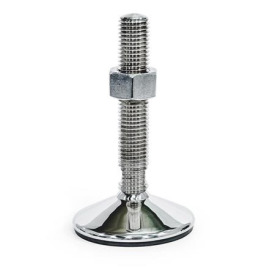 GN 18 Stellfüße, Edelstahl 1.4404 (A4), FDA-konform Spindelvariante: TK - mit Mutter, Schlüsselfläche unten