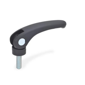 GN 926 Exzenterspanner, Kunststoff, mit Schraube Stahl Form: B - mit starrer Auflagescheibe