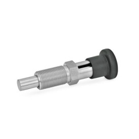 GN 817.8 Edelstahl-Rastbolzen, demontierbar Werkstoff: NI - Edelstahl<br />Form: C - mit Rastsperre, ohne Kontermutter