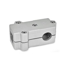 GN 193 Winkel-Klemmverbinder, Aluminium d<sub>1</sub> / s<sub>1</sub>: V - Vierkant<br />d<sub>2</sub> / s<sub>2</sub>: B - Bohrung<br />Oberfläche: BL - blank, matt gestrahlt