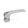 GN 927.5 Exzenterspanner, Hebel Edelstahl, mit Innengewinde Form: A - Kunststoff-Auflagescheibe mit Stellmutter