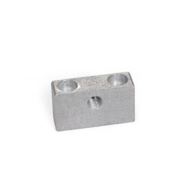 GN 828 Lagerböcke, für Stellschrauben GN 827, Aluminium Form: A - mit Gewinde, Montage von oben