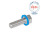 GN 1581 Schrauben, Edelstahl, niedriger Kopf, Hygienic Design Oberfläche: PL - poliert (Ra < 0,8 µm)
Werkstoff (Dichtring): E - EPDM