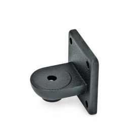 GN 272 Laschen-Klemmverbinder, Aluminium Form: OZ - ohne Zentrieransatz (glatt)<br />Oberfläche: SW - schwarz, RAL 9005, strukturmatt