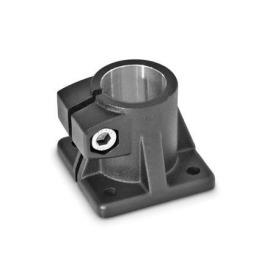 GN 163 Fuß-Klemmverbinder, Aluminium Oberfläche: SW - schwarz, RAL 9005, strukturmatt