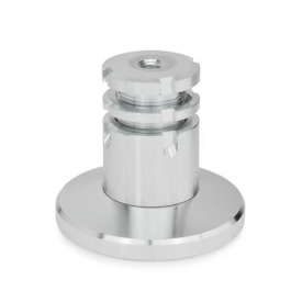GN 360 Ausgleich-Stellfüße, Stahl Werkstoff: ST - Stahl<br />Form: B - mit Kontermutter<br />Fußdurchmesser d<sub>1</sub>: 79