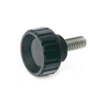 Rändelschrauben mit Edelstahl-Gewindestift
