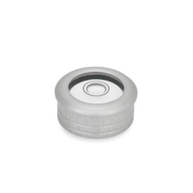 GN 2278 Dosenlibellen, Gehäuse Aluminium,  zum Einlassen in Bohrungen Werkstoff / Oberfläche: ALN - eloxiert, naturfarben