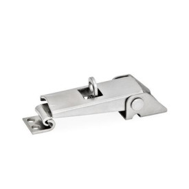 GN 831 Spannverschlüsse, Stahl, Edelstahl Werkstoff: NI - Edelstahl<br />Form: SV - für Sicherung mit Vorhängeschloss<br />Kennziffer: 1 - lange Ausführung