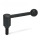 GN 312 Sicherheits-Spannhebel, Stahl Form: D - Hebel gerade