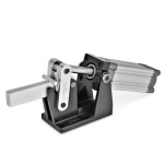 Schnellspanner, Stahl, pneumatisch, schwere Ausführung, mit Magnetkolben