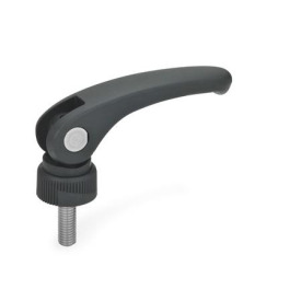 GN 926.1 Exzenterspanner, Kunststoff, mit Edelstahl-Schraube Form: A - mit verstellbarer Auflagescheibe