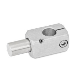 GN 476 T-Klemmhalter, Aluminium Oberfläche: MT - matt, gleitgeschliffen<br />Form: W - mit Bolzen