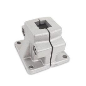 GN 165 Fuß-Klemmverbinder, Aluminium d<sub>1</sub> / s: V - Vierkant<br />Oberfläche: BL - blank, matt gestrahlt