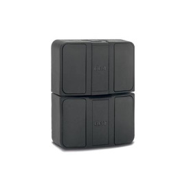 GN 449.1 Türschnäpper, Kunststoff, justierbar, mit Abdeckung Form: A - Schnappverschluss ohne Verriegelung, ohne Fingergriff<br />Farbe: SW - schwarz, matt