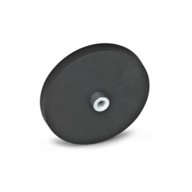 GN 51.2 Haltemagnete mit Innengewinde, mit Gummiummantelung Farbe: SW - schwarz