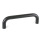 GN 426.2 Maniglie a ponte per armadi, alluminio, montaggio dal lato dell'operatore Materiale: AL - Alluminio
Finitura: SW - Nero, RAL 9005, finitura strutturata