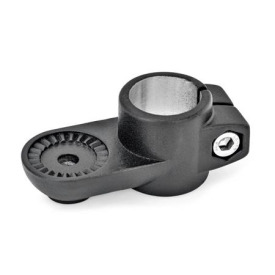 GN 274 Laschen-Klemmverbinder, Aluminium Form: IV - mit Innenverzahnung<br />Oberfläche: SW - schwarz, RAL 9005, strukturmatt