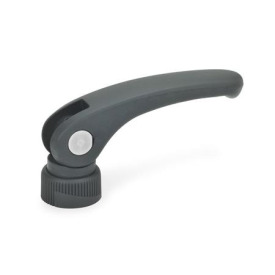 GN 926.1 Exzenterspanner, Kunststoff, Gewindebuchse Edelstahl Form: A - mit verstellbarer Auflagescheibe