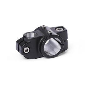 GN 133.1 Kreuz-Verfahrschlitten für Einachssystem, Aluminium d1: B - Bohrung<br />Oberfläche: SW - schwarz, RAL 9005, strukturmatt