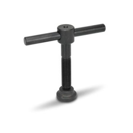 DIN 6304 Knebelschrauben, mit festem Knebel Form: F - mit Druckstück DIN 6311
