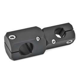 GN 475 Verdrehbare Kreuz-Klemmhalter, Aluminium Oberfläche: ELS - eloxiert, schwarz