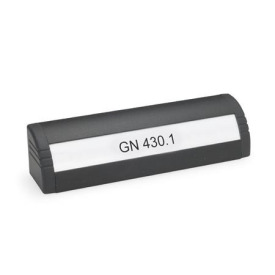 GN 430.1 Griffleisten, mit Beschriftungsfeld Oberfläche: SW - schwarz, RAL 9005, strukturmatt