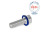 GN 1581 Schrauben, Edelstahl, niedriger Kopf, Hygienic Design Oberfläche: MT - mattiert (Ra < 0,8 µm)
Werkstoff (Dichtring): H - HNBR