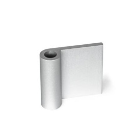 GN 2291 Scharnierflügel für Aluminiumprofile / Flächenelemente Form: AF - Scharnierflügel außenliegend<br />Kennzeichen: A - ohne Bohrungen