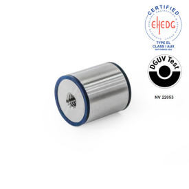 GN 6226 Abstandshalter, Edelstahl, Hygienic Design Form: A2 - Durchgangsbohrung mit durchgehendem Gewinde<br />Werkstoff (Dichtring): H - HNBR