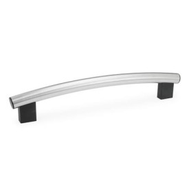 GN 666.4 Rohrbogengriffe, Aluminium- / Edelstahlrohr Oberfläche: NG - geschliffen, matt glänzend