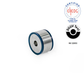 GN 6226 Abstandshalter, Edelstahl, Hygienic Design Form: A1 - Durchgangsbohrung<br />Werkstoff (Dichtring): H - HNBR