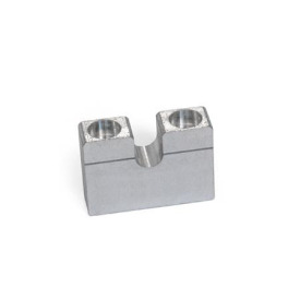GN 828 Lagerböcke, für Stellschrauben GN 827, Aluminium Form: UA - mit Aufnahmenut, Montage von oben