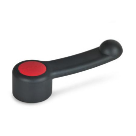 GN 623 Schaltgriffe, Kunststoff, Buchse Stahl Farbe der Abdeckkappe: DRT - rot, RAL 3000, matt