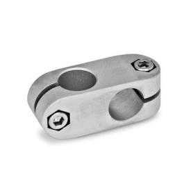 GN 131 Kreuz-Klemmverbinder, Aluminium Oberfläche: BL - blank, matt gestrahlt