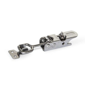 GN 761.1 Spannverschlüsse, Stahl / Edelstahl, mit Verriegelung Form: G - Zuganker mit Öse, mit Gegenhalter<br />Werkstoff: NI - Edelstahl