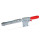 GN 820.4 Schnellspanner, Stahl, Spannhebel horizontal, mit Verriegelung, mit senkrechtem Fuß, mit verlängertem Spannarm Form: VL - Spannarm verlängert mit Langloch und 2 Flankenscheiben