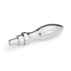 DIN 98 Drehbare Ballengriffe Stahl,  Aluminium, Kunststoff Werkstoff: AL - Aluminium<br />Form: D - mit zylindrischem Zapfen