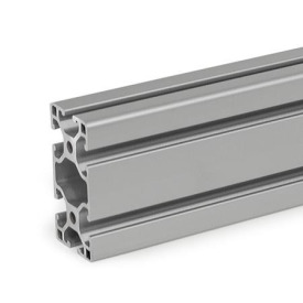 GN 10i Aluprofile, i-Baukasten, mit allseitig offenen Nuten, Profiltyp leicht Profilgröße: I-30606L<br />Oberfläche: N - eloxiert, naturfarben