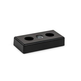 GN 80i Transport- und Fußplatten, Zink-Druckguss, für Aluprofile (i-Baukasten) s<sub>1</sub>xs<sub>2</sub>: 30x60/40x80