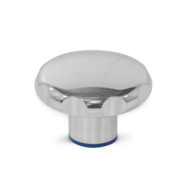 GN 5435 Sterngriffe, Edelstahl, Hygienic Design Oberfläche: PL - poliert (Ra < 0,8 µm)<br />Werkstoff (Dichtring): H - HNBR