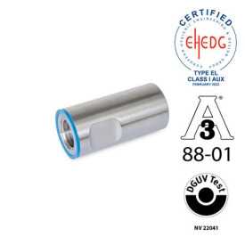 GN 20.1 Abdeckhülsen, Edelstahl, Hygienic Design Werkstoff (Dichtring): E - EPDM