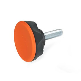 GN 636.4 Sterngriffschrauben, Kunststoff Farbe: DOR - orange, RAL 2004, matt
