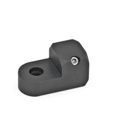 GN 483 T-Laschen-Klemmhalter Oberfläche: ELS - eloxiert, schwarz<br />Form: A - mit Bohrung