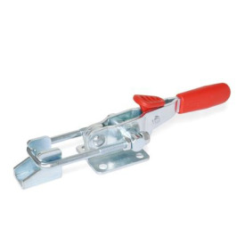GN 851.3 Verschlussspanner mit Verriegelung, Stahl, für Zugspannung Form: T6 - mit Zugbügel, mit Gegenhalter<br />Werkstoff: ST - Stahl