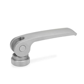 GN 927.7 Exzenterspanner, Edelstahl, mit Innengewinde Form: A - Edelstahl-Auflagescheibe mit Stellmutter