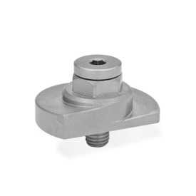 GN 918.6 Spannriegel, Edelstahl, Spannung nach oben, mit Gewindezapfen Form: SK - mit Sechskant<br />Spannrichtung: R - durch Rechtsdrehung (gezeichnete Ausführung)