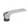 GN 927.5 Exzenterspanner, Hebel Edelstahl, mit Innengewinde Form: B - Kunststoff-Auflagescheibe ohne Stellmutter