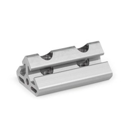 GN 32i Winkelverbinder, Aluminium, für Aluprofile (i-Baukasten), Einfach- und Doppelmontage s: 60/80
